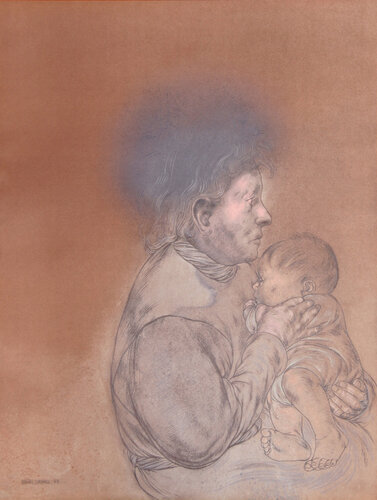 Portrait IX from Galeria de Arte Misrachi Portfolio von Rafael Coronel, Druck kaufen auf Singulart