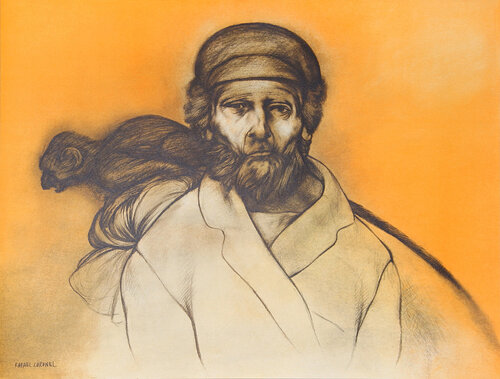 Portrait XI from Galeria de Arte Misrachi Portfolio von Rafael Coronel, Druck kaufen auf Singulart