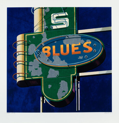 Blues by Robert Cottingham, 인쇄 for Sale on Singulart