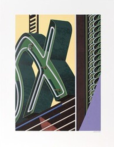 The Letter X van Robert Cottingham, Afdruk te koop op Singulart