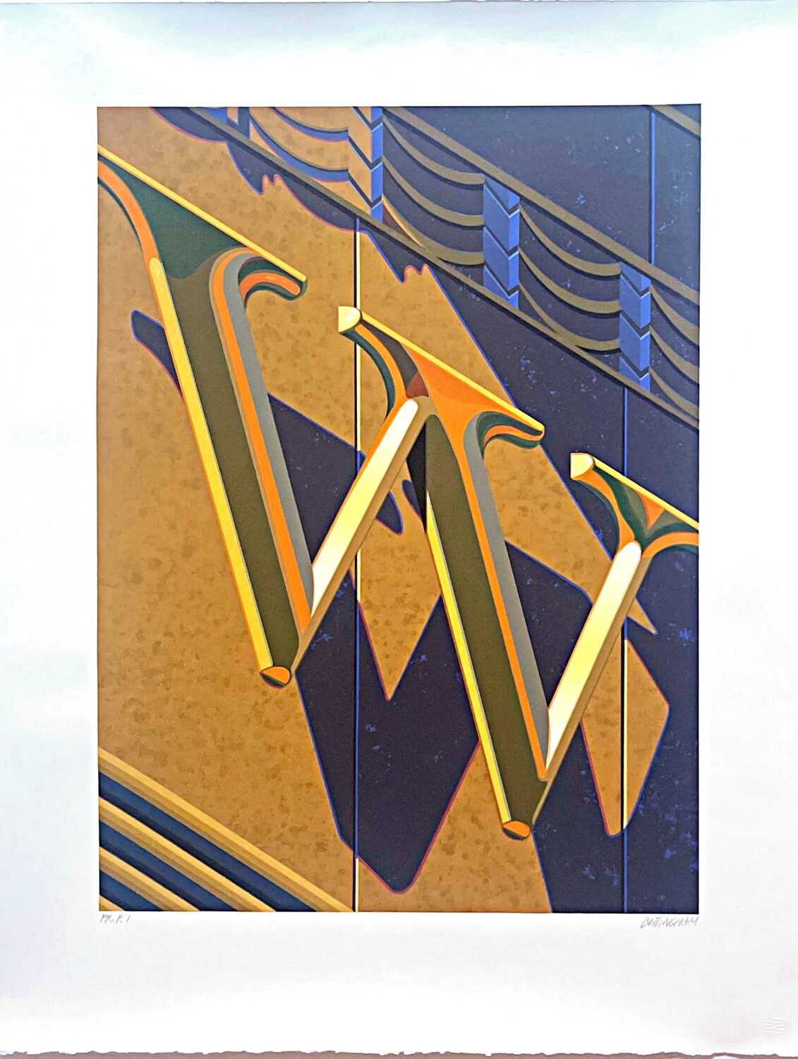 Robert Cottingham - W, from An American Alphabet Robert Cottingham Stampa in vendita