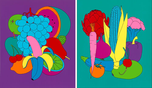 Fruit & Vegetables (from Domesticated Nature) van Michael Craig-Martin, Afdruk te koop op Singulart