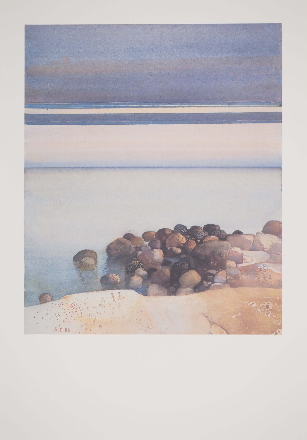 Plage en Bretagne Leonardo Cremonini Print for sale