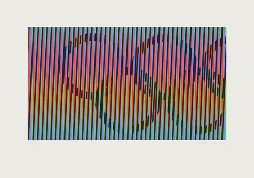 Induction chromatique - Juegos de Barcelona by Carlos Cruz-Diez, Print for Sale on Singulart
