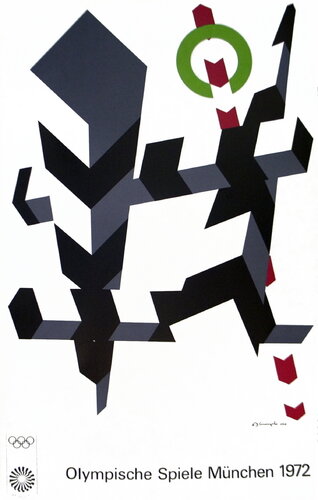 Munich Olympics - 1972 Serigraph 39.75" x 25" by Allan D'Arcangelo, Print for Sale on Singulart