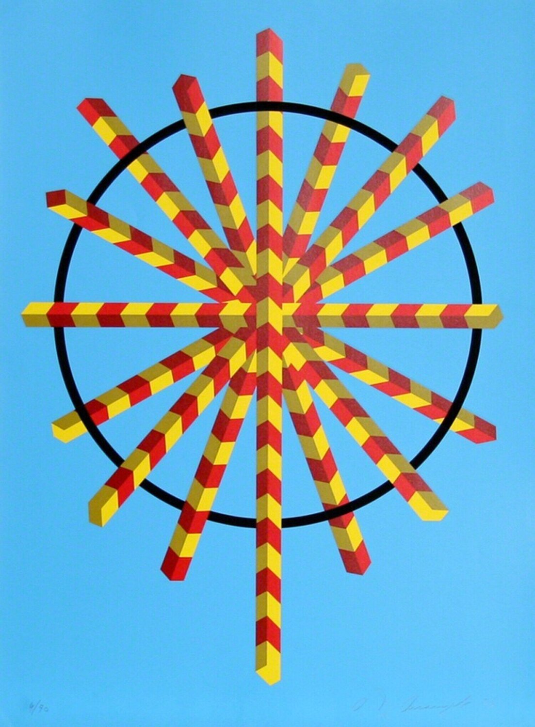 Yield from Homage to Picasso Allan D'Arcangelo Stampa in vendita