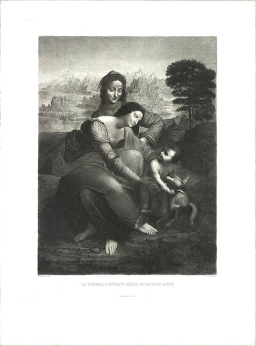 La Vierge, l'Enfant Jesus et St. Anne by Leonardo da Vinci, 인쇄 for Sale on Singulart