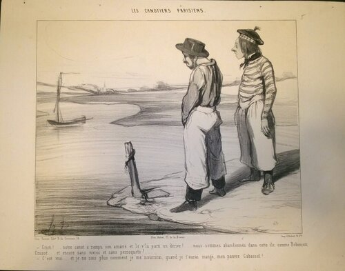 Les Canotiers Parisiens di Honoré Daumier, Stampa in vendita su Singulart
