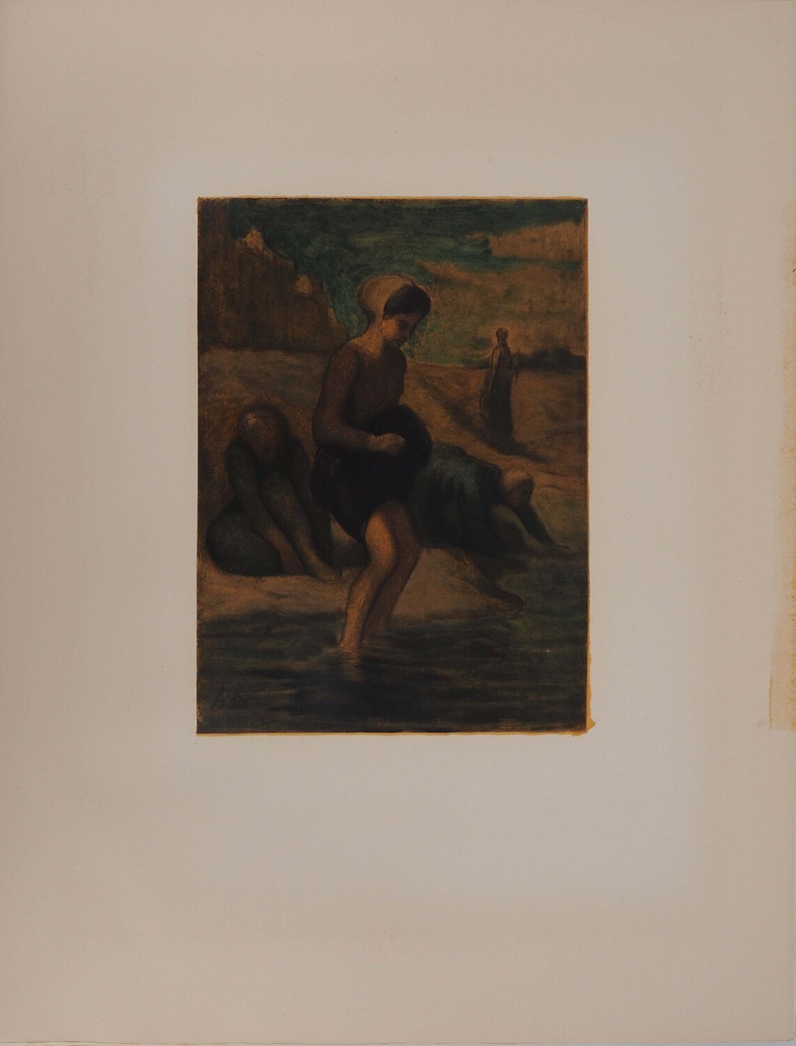 Baignade dans le lac, Honoré Daumier