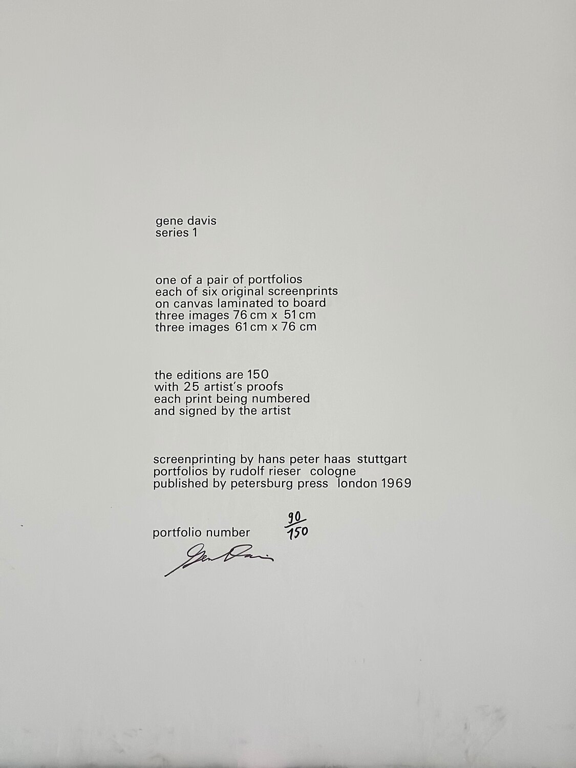 inside of box Gene Davis