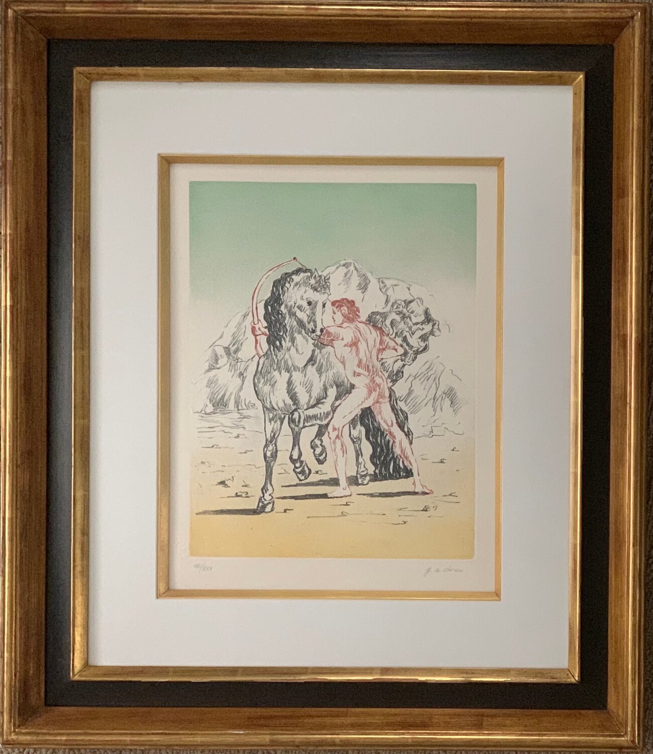 Arciere con cavallo Giorgio de Chirico Print for sale