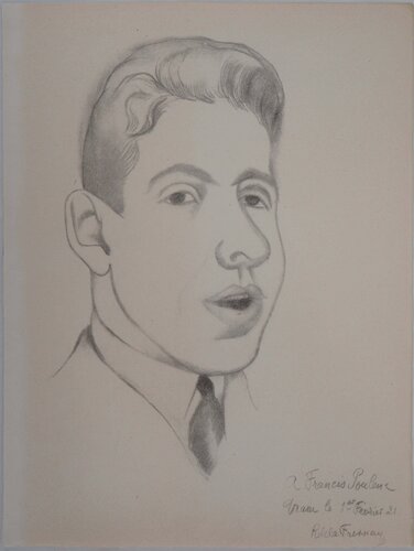 Portrait de Francis Poulenc di Roger de la Fresnaye, Stampa in vendita su Singulart