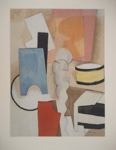 Nature morte cubiste au tambour von Roger de la Fresnaye, Druck kaufen auf Singulart