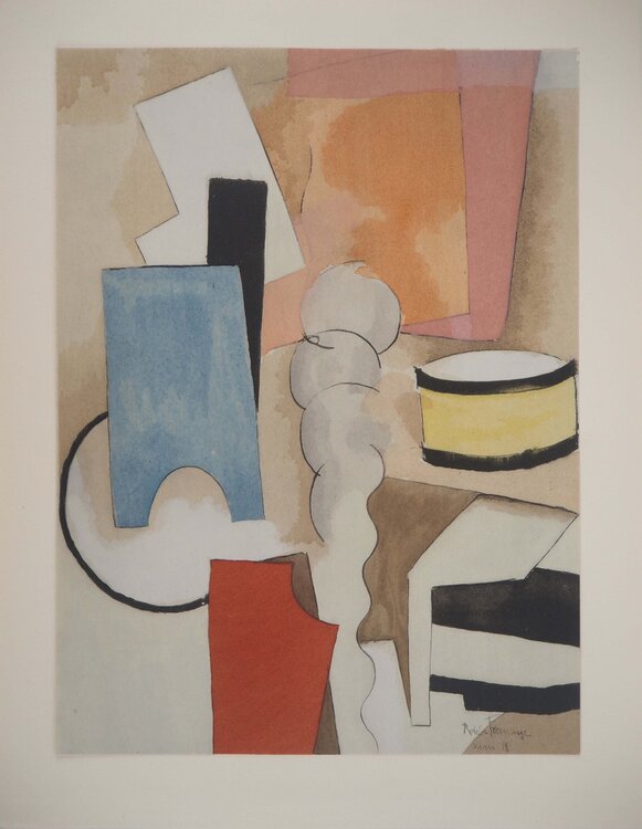 Nature morte cubiste au tambour Roger de la Fresnaye