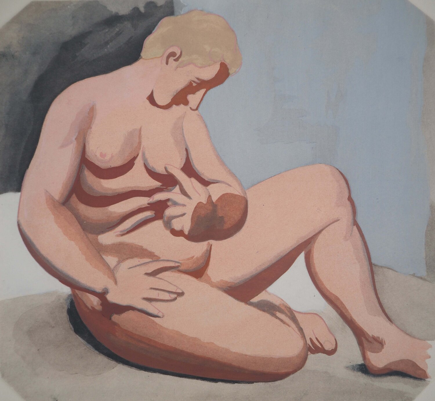 Nu assis Roger de la Fresnaye