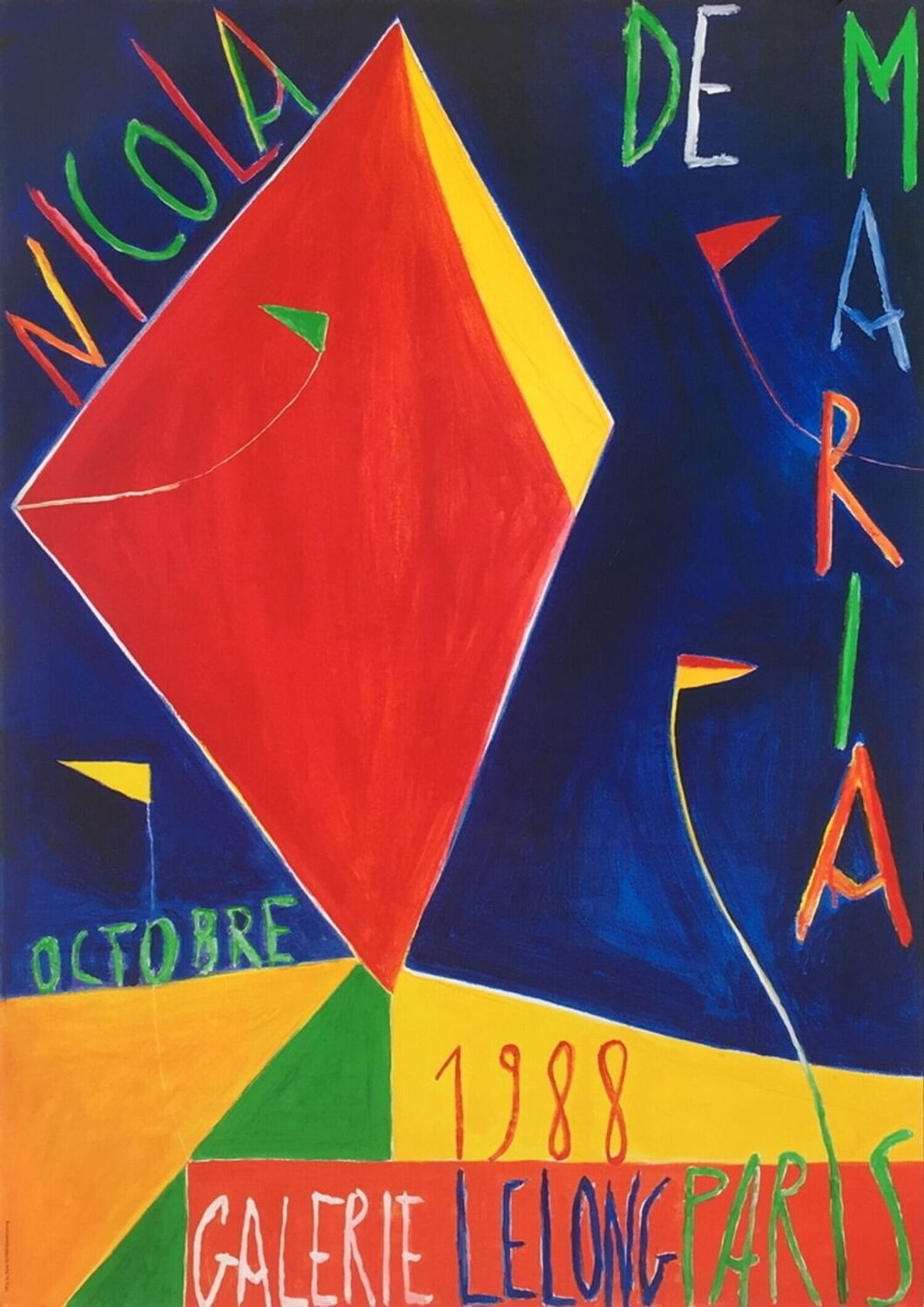 Expo 88 - Galerie Lelong Nicola De Maria Druck zu verkaufen