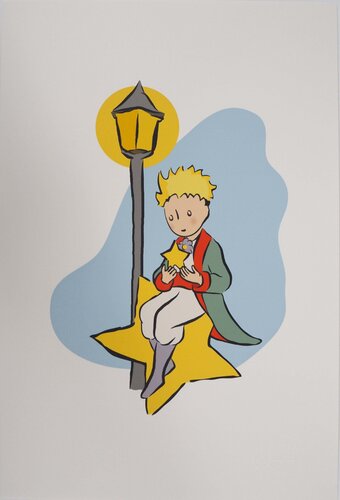 Le Petit Prince allume une étoile, Lithographie by Antoine de Saint-Exupéry, Print for Sale on Singulart