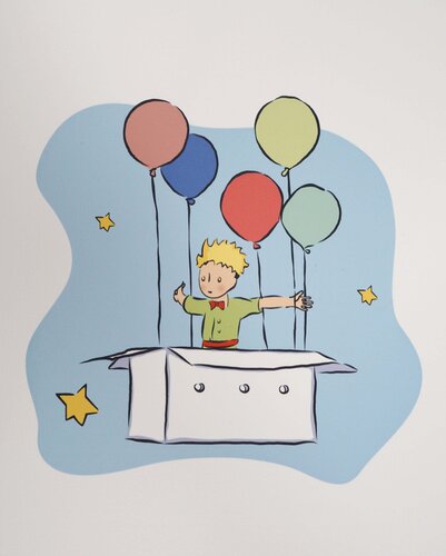 Le Petit Prince en ballon by Antoine de Saint-Exupéry, Print for Sale on Singulart