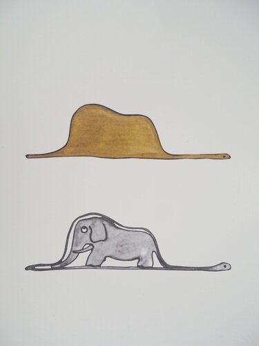 Le Petit Prince : un éléphant dans un chapeau by Antoine de Saint-Exupéry, Print for Sale on Singulart