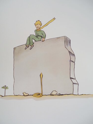 Le Petit Prince et le serpent by Antoine de Saint-Exupéry, Print for Sale on Singulart