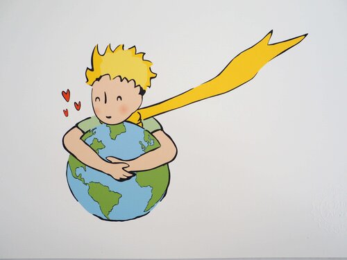 Ecologie : Le Petit Prince aime la Terre by Antoine de Saint-Exupéry, Print for Sale on Singulart