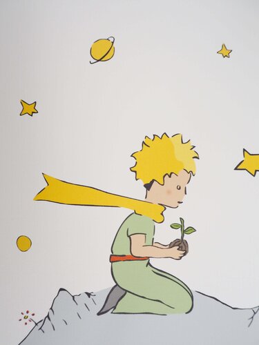 Ecologie : Le Petit Prince plante un arbre by Antoine de Saint-Exupéry, Print for Sale on Singulart