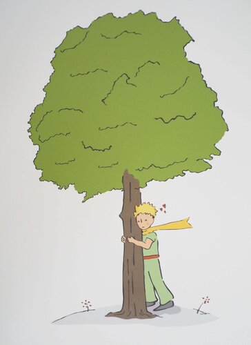 Ecologie : Le Petit Prince veille sur les arbres par Antoine de Saint-Exupéry, Édition en vente sur Singulart