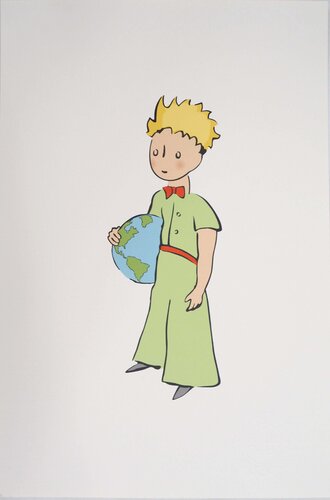Ecologie, Le Petit Prince gardien de planète, Lithographie von Antoine de Saint-Exupéry, Druck kaufen auf Singulart