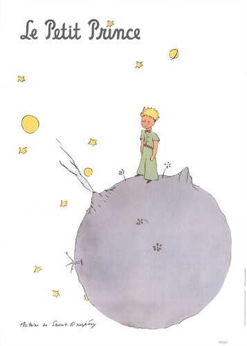 The Little Prince and his Asteroid by Antoine de Saint-Exupéry, Print for Sale on Singulart