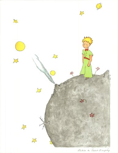 The Little Prince the book cover par Antoine de Saint-Exupéry, Édition en vente sur Singulart