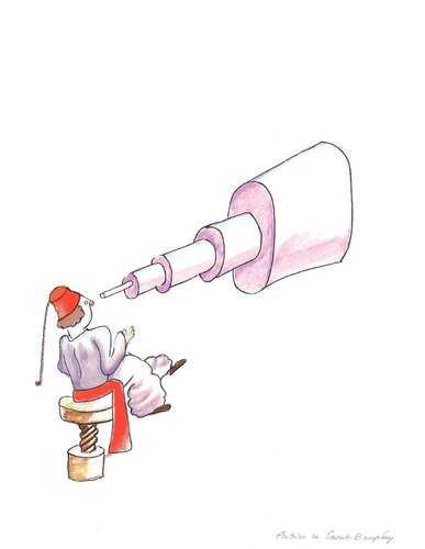 The Astronomer (md) by Antoine de Saint-Exupéry, Print for Sale on Singulart