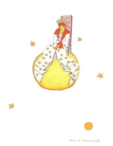 The King  by Antoine de Saint-Exupéry, Print for Sale on Singulart