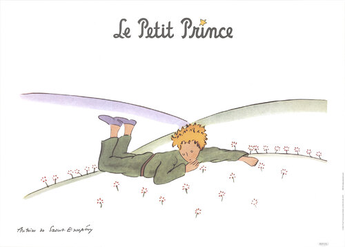 The Little Prince Dreaming by Antoine de Saint-Exupéry, Print for Sale on Singulart