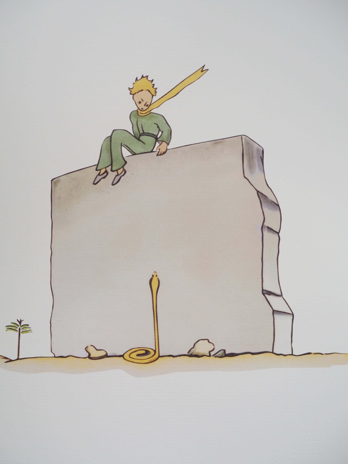 Le Petit Prince et le serpent Antoine de Saint-Exupéry Druck zu verkaufen