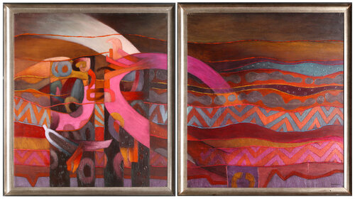 Mar de Lurin XXI - Diptych von Fernando de Szyszlo, Malerei kaufen auf Singulart
