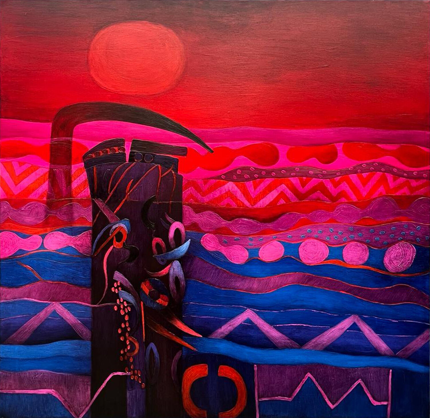 Mar de Lurin XXI Fernando de Szyszlo Originalgemälde zu verkaufen