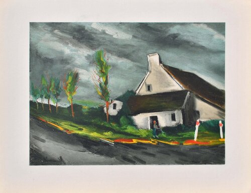 Beaumont sur Sarthe van Maurice de Vlaminck, Afdruk te koop op Singulart