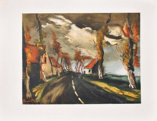 La route de Mortagne van Maurice de Vlaminck, Afdruk te koop op Singulart