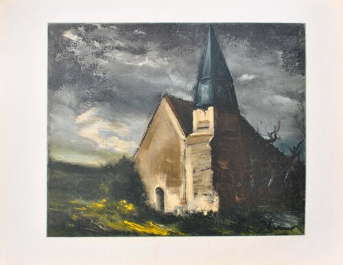 L'église de St Lubin de Cravant Maurice de Vlaminck