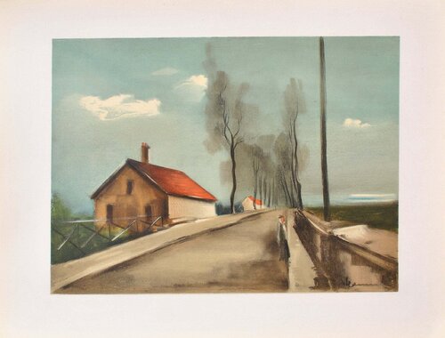 La route de Brezolles Maurice de Vlaminck