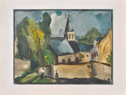 L'église de Bougival van Maurice de Vlaminck, Afdruk te koop op Singulart