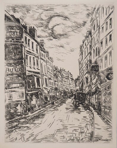Rue vers Montparnasse, Gravure originale signée by Maurice de Vlaminck, Print for Sale on Singulart