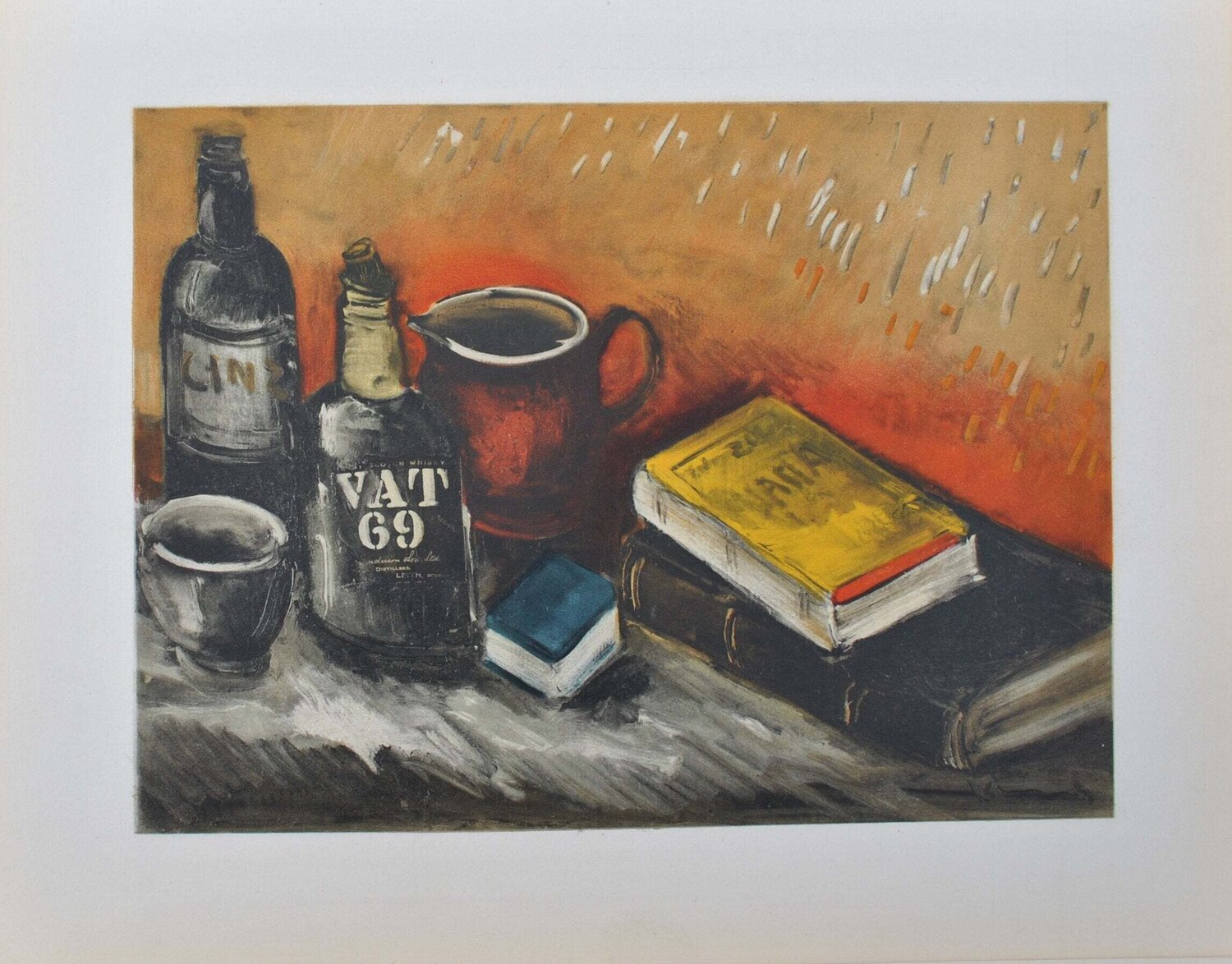 Nature morte au whisky Maurice de Vlaminck Impresión en venta