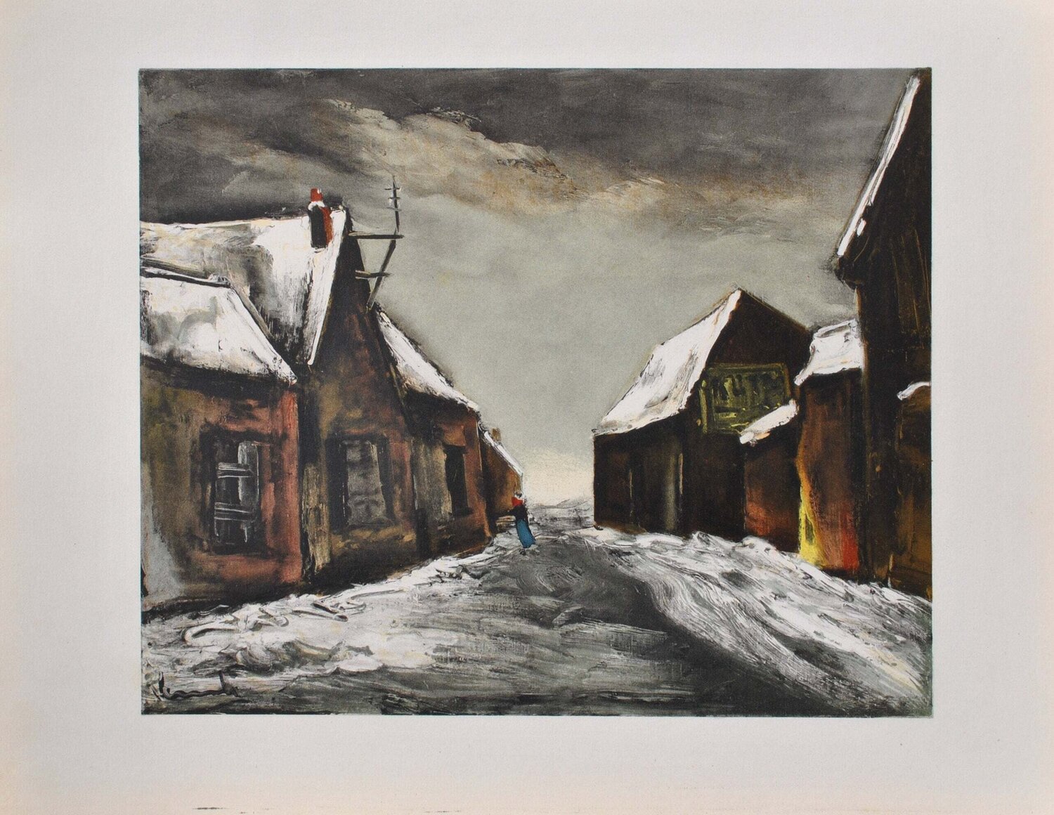 Allainville sous la neige Maurice de Vlaminck Druck zu verkaufen