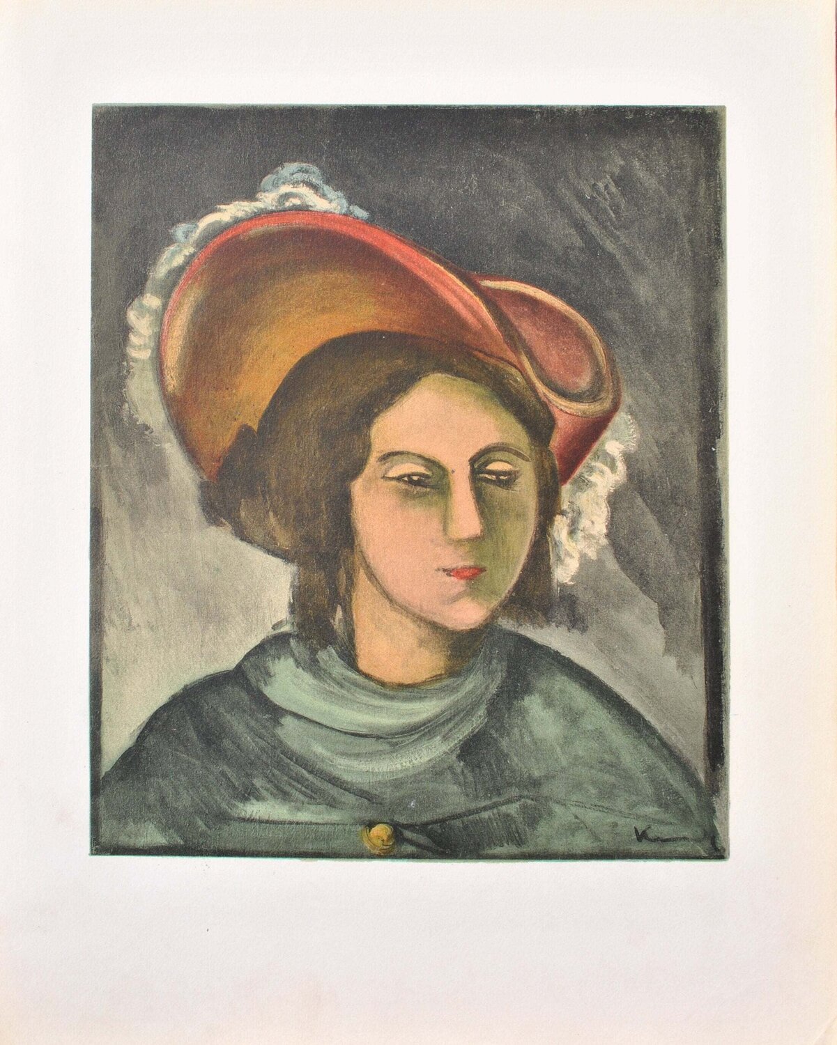 Portrait de Madeleine Maurice de Vlaminck Afdruk te koop
