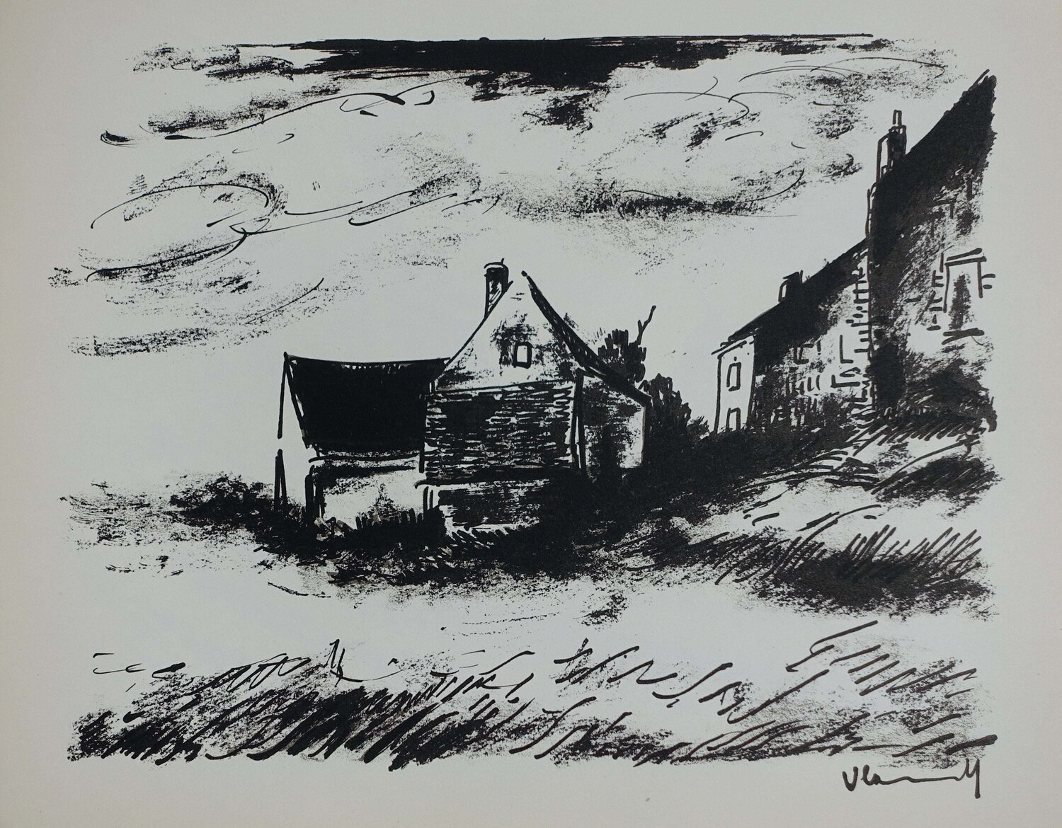 La potinière à Rueil Maurice de Vlaminck Druck zu verkaufen