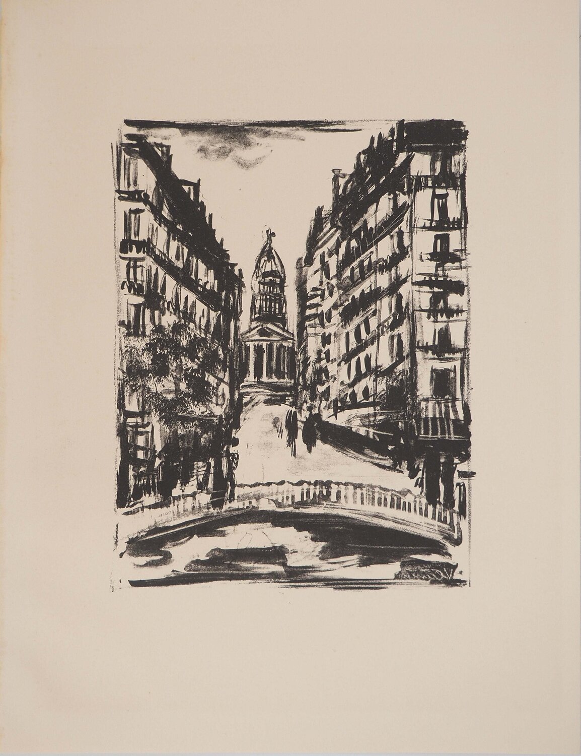 Tableaux de Paris : Rue Soufflot Maurice de Vlaminck
