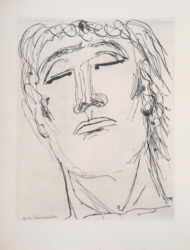 Portrait de rêveur par Henry de Waroquier, Édition en vente sur Singulart