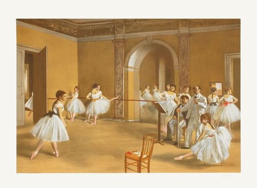 Le foyer de la danse à l'opéra de Paris by Edgar Degas, Print for Sale on Singulart