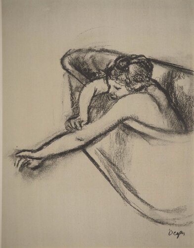 Le bain de la jeune femme von Edgar Degas, Druck kaufen auf Singulart